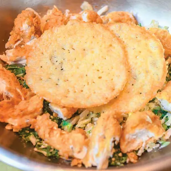 Crispy Chicken Kale Caesar